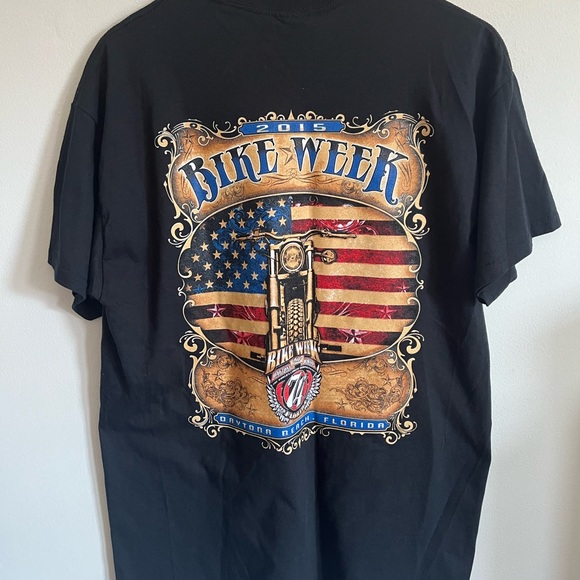 Daytona Beach Biker T-Shirt / 2015 / Bike Week / Large - Picture 4 of 5